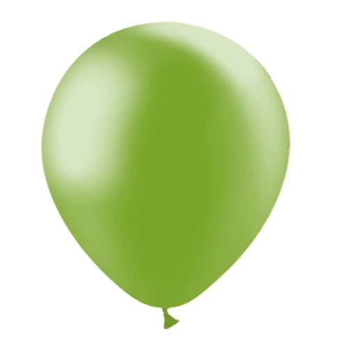 Ballons verts métalliques 30cm 50pcs