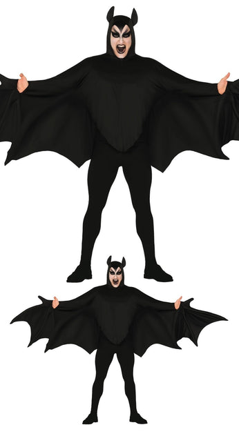 Costume d'Halloween chauve-souris avec ailes L