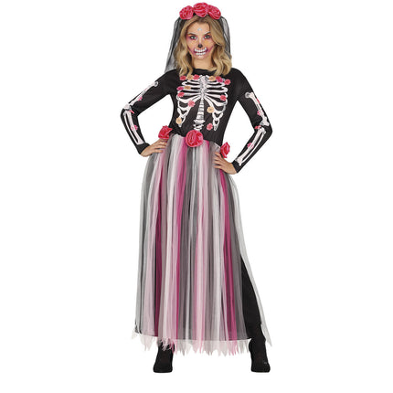 Catrina Robe d'Halloween Dames