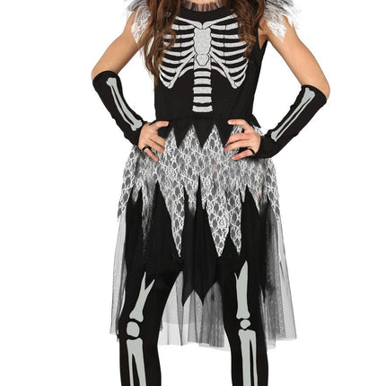 Costume d'Halloween Squelette Fille