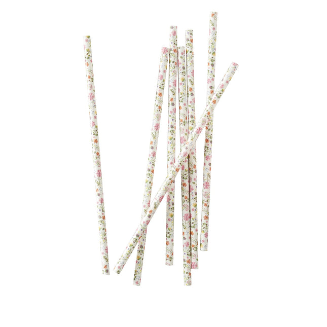 Pailles Fleurs 19.5cm 25pcs