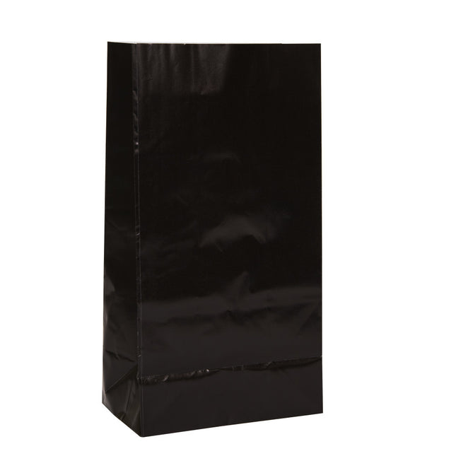 Sacs de fête Noir 25cm 12pcs