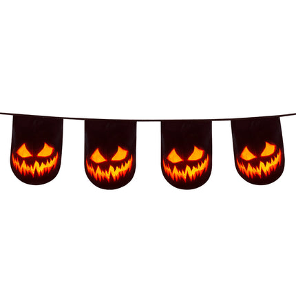 Ligne de drapeau Halloween Citrouille effrayante 6m