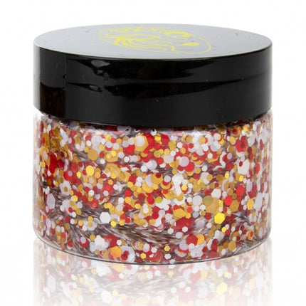 PXP Pressed Chunky Glitter Creme Big Red/White/Yellow 40ml