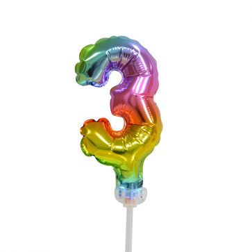 Ballon de baudruche Figure 3 Arc-en-ciel 13cm vide