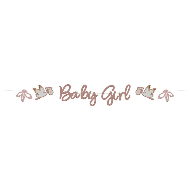 Guirlande de lettres de naissance Babygirl 2m