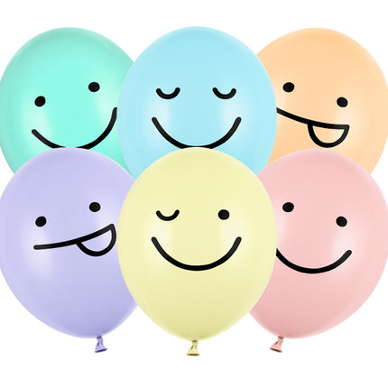 Ballons Smiley 30cm 6pcs