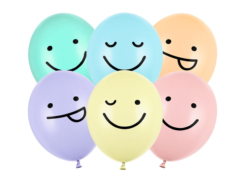 Ballons Smiley 30cm 6pcs