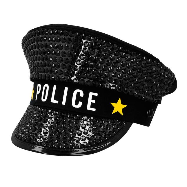 Casquette noire Police