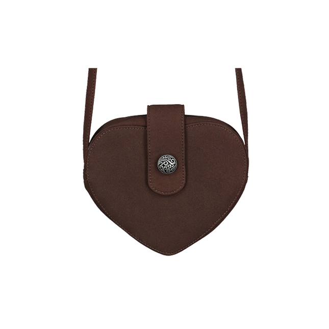 Oktoberfest Bag Brown Ladies In Heart Shape (Sac Oktoberfest marron en forme de cœur)