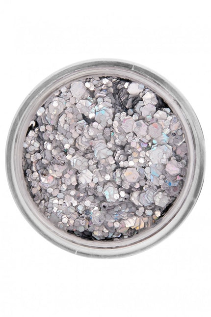 PXP Pressed Chunky Glitter Creme Silver Lining 10ml