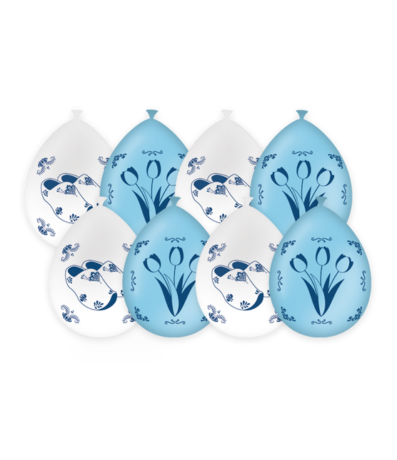 Ballons bleus Delft 30cm 8pcs