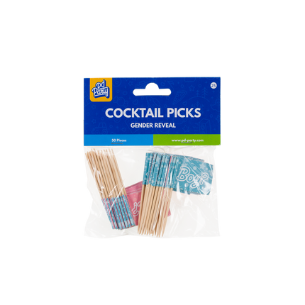 Bâtonnets de cocktail pour la révélation du sexe 50pcs