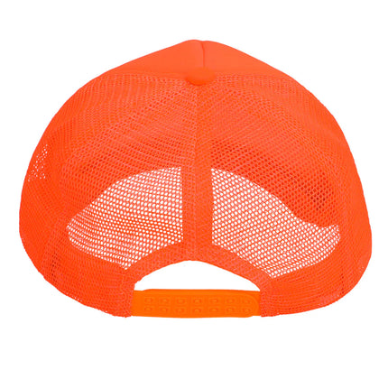 Casquette orange fluo réglable