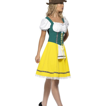 Robe Dirndl Oktoberfest Jaune