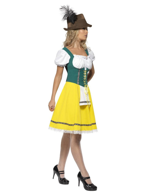 Robe Dirndl Oktoberfest Jaune