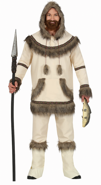 Costume d'esquimau pour homme Beige