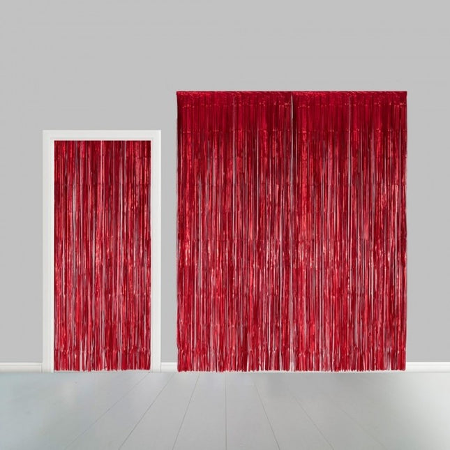 Film de rideau de la porte rouge 2,4m