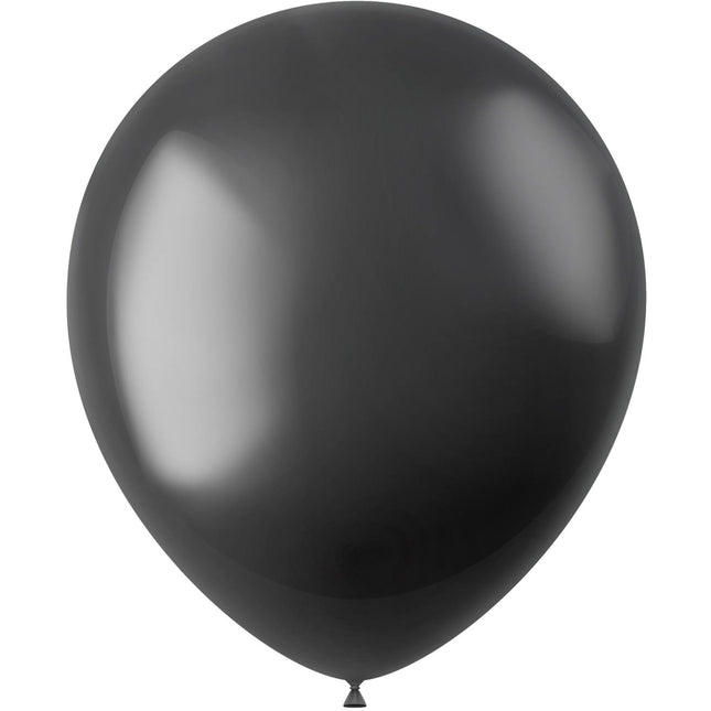 Ballons noirs Metallic Onyx Black 33cm 100pcs