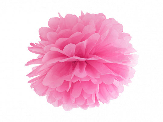 Pompon rose 35cm