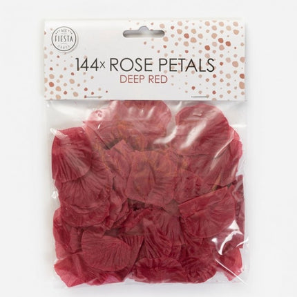 Pétales de rose rouge foncé 144pcs