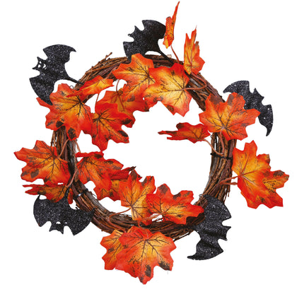 Couronne d'Halloween Feuilles 30cm