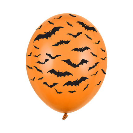 Ballons d'Halloween Chauves-souris 30cm 50pcs