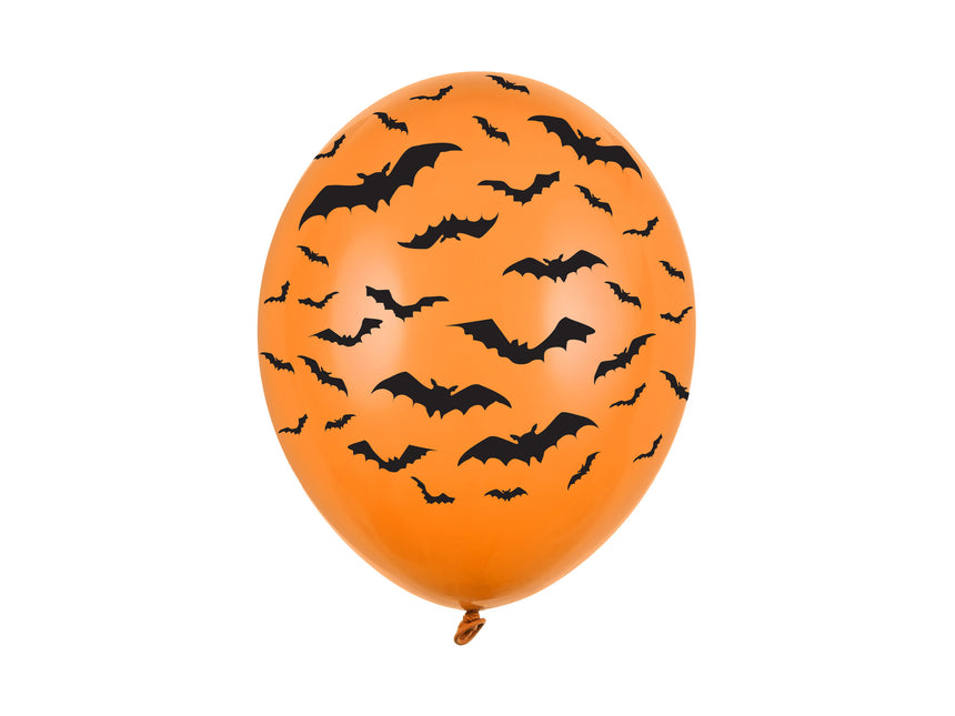 Ballons d'Halloween Chauves-souris 30cm 50pcs