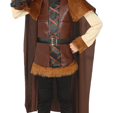 Costume de viking enfant marron