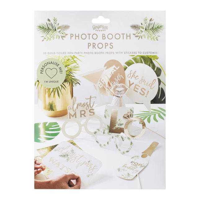 Accessoires de photobooth Presque Mme 10pcs