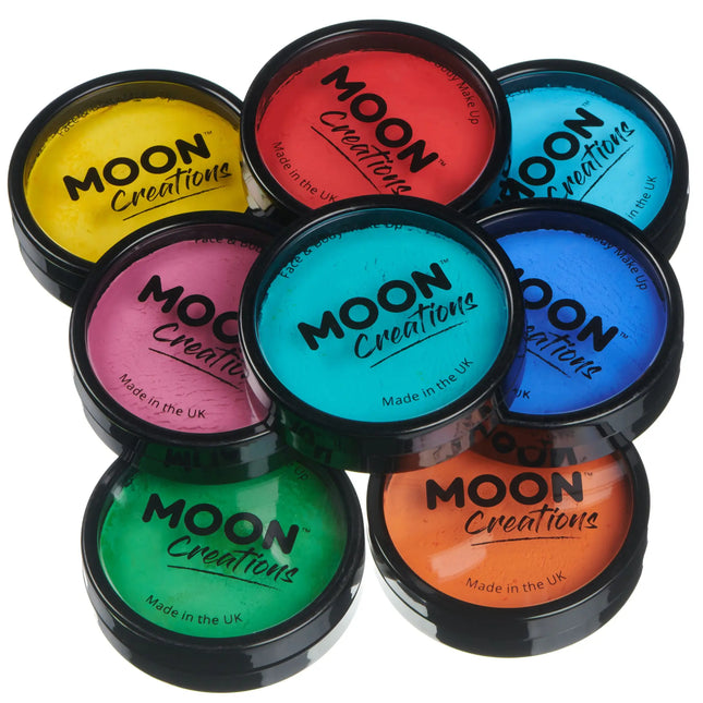 Moon Creations Pro Face Paint Cake Pots Teal 36g