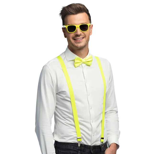 Ensemble d'accessoires jaune fluo 9 pièces