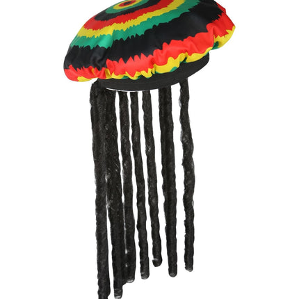 Chapeau rasta coloré avec des dreadlocks