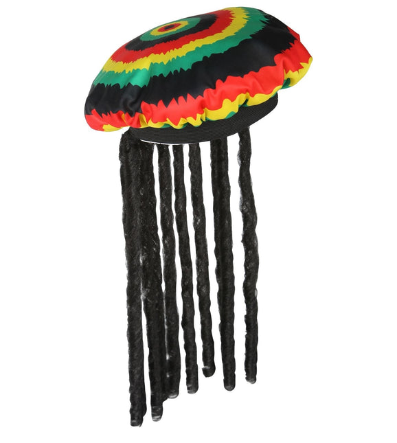 Chapeau rasta coloré avec des dreadlocks