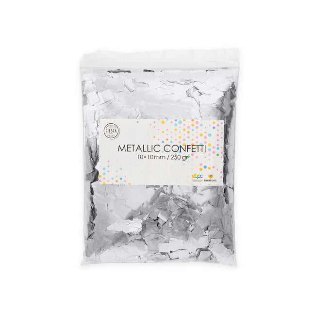 Confetti Carré Argent 10mm