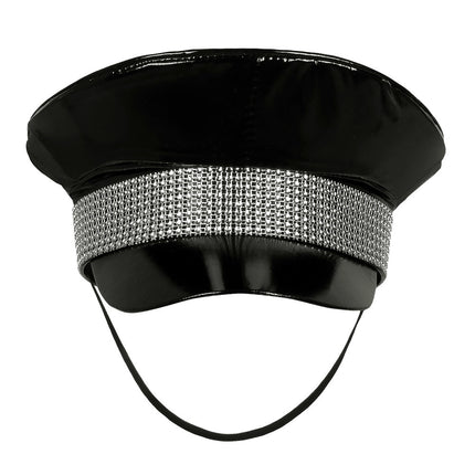 Casquette noire pailletée