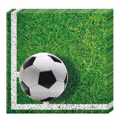 Serviettes de table de football Décoration 33cm 20pcs