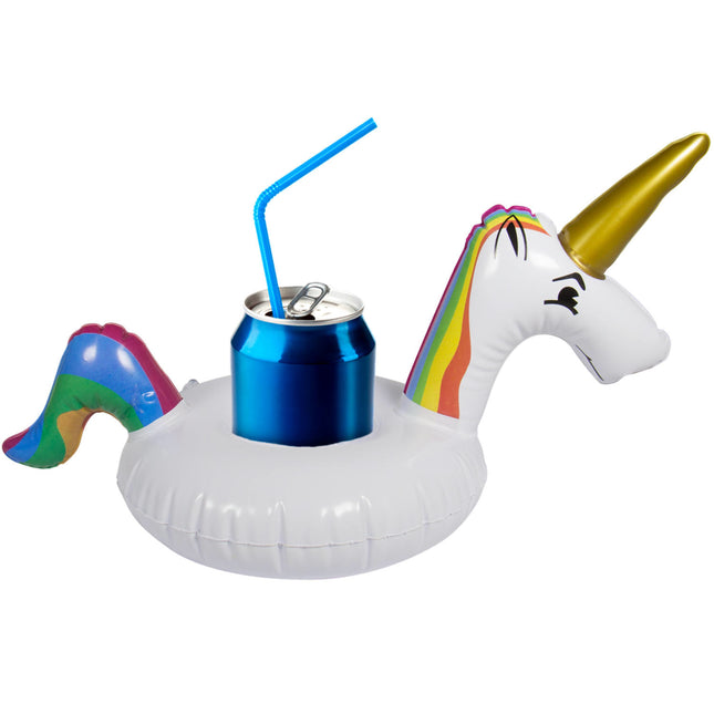 Porte-gobelet gonflable Licorne 37cm