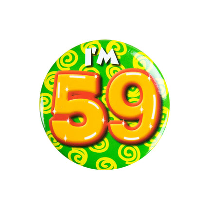 Je suis 59 Bouton 59 ans 5.5cm