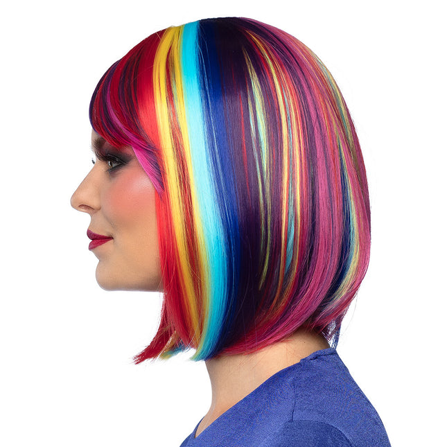 Perruque colorée Bob