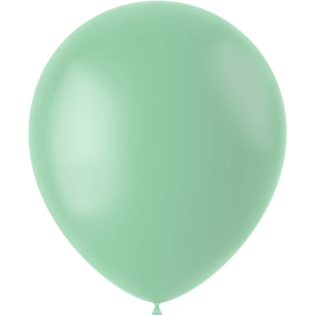 Ballons vert menthe Poudre Pistache 33cm 10pcs