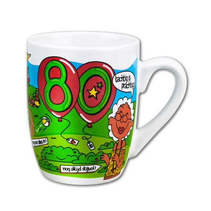 Mug 80 Years 12cm