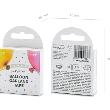 Ruban pour guirlande de ballons 5m