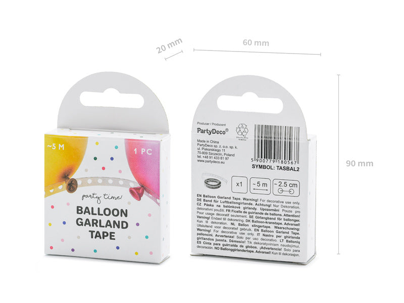 Ruban pour guirlande de ballons 5m