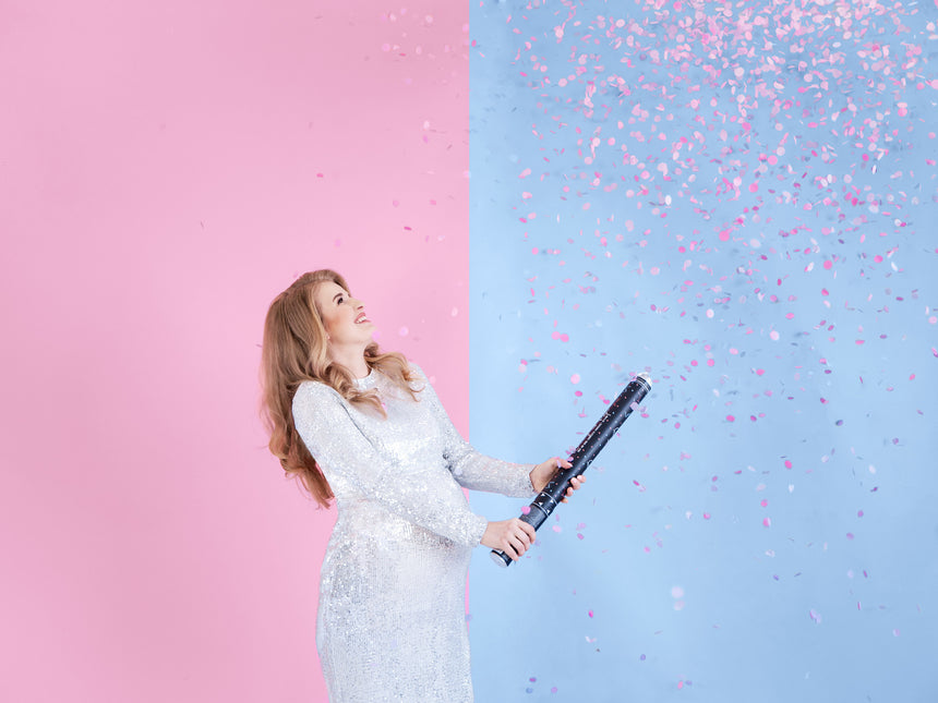 Confetti Cannon Gender Reveal Girl 60cm