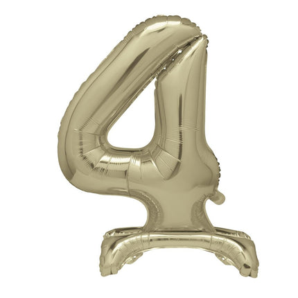 Ballon numéro d'or 4 ans avec standard 76cm