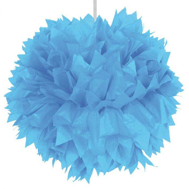 Pompon bleu clair 30cm