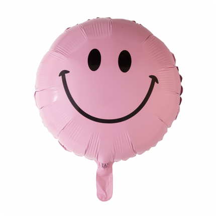 Ballon à l'hélium Emoji Smile Light Pink 45cm vide