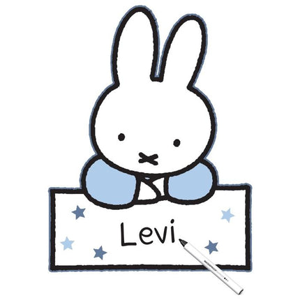 Plaque de porte Miffy Bleu 40cm