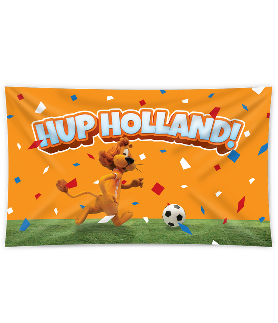 Drapeau mural Loeki The Lion Orange 1.5m